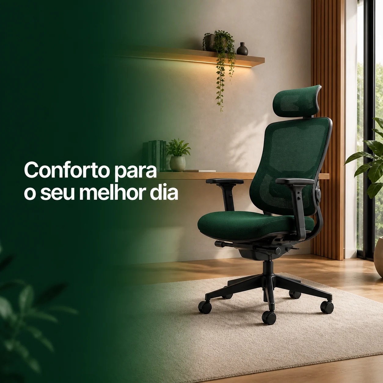 Conforto para o seu melhor dia com cadeira ergonômica